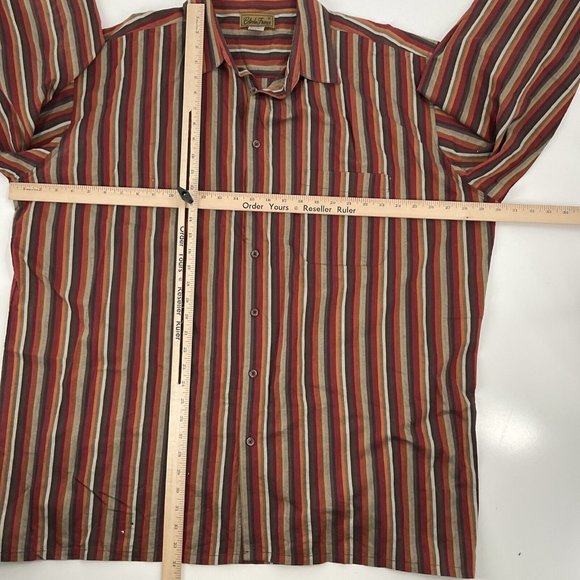 Cote De France Shirt Multicolor Striped Button Up Cotton sz 3XL Tall 3XLT EUC! - Picture 5 of 10